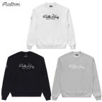 マルボンゴルフ ウェア トレーナー スウェット M-9229 ROLL KING CREW FLEECE メンズ ゴルフウェア malbon golf 2025秋冬モデル USモデル 並行輸入品