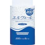 EBS エリエール エルヴェールトイレットティシュー200m6R芯なし 【品番:21000693】