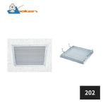 .. aluminium потолок осмотр . перфорирование leaf 202 анодированный алюминий серебряный 62697