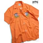 houston スーベニアシャツ 半袖 シャツ 41000 アロハシャツ ヒューストン スカジャン風デザイン 日本猿 スカシャツ　ポイントアップ中