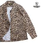 コーデュロイシャツ ヒョウ柄 UNIVERD72 レオパード メンズ長袖シャツ ユニバード72 カジュアルシャツ 41264 PRINT CORDUROY SHIRT