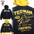 ショッピング初売り 初売り SALE テッドマン パーカー スウェット TEDMAN’S  メンズ長袖フルZIPパーカー TDSP-159 ラッキーデビル アイコン テッドマンパーカ エフ商会