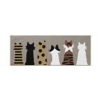 o Kato mysa кухонный коврик 45×120cm кошка серый ju