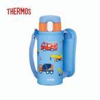 サーモス 真空断熱ストローボトル 0.41L ブルー FJV-400F BL 【THERMOS 水筒 子供用 キッズ ワンタッチ 保冷 パッキン一体型 ポーチ付き】