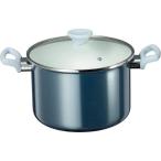 ショッピングホーロー 【送料無料】高木金属 オニキスブルー ホーロー深型鍋 22cm ONB-22F