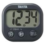 タニタ 抗菌でか見えタイマー ダークグレー TD-429 GY