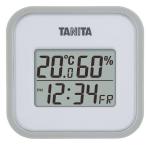 送料無料 タニタ　デジタル温湿度計 グレーホワイト TT-558WH