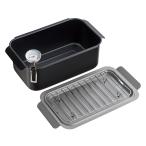 送料無料 和平 ポコフリット IH対応角型揚げ鍋(温度計・アミ付) RB-2701