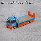 【並行輸入品】1:64スケール トランスポーター デコトラトラック フルフロアトレーラー 合金モデルカー 貴重な収集品 空間装飾