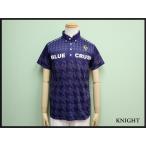  бесплатная доставка BLUE CRUSH рубашка *M* голубой авария / Golf / тысяч птица рисунок / короткий рукав / мужской /25 документ 2-18