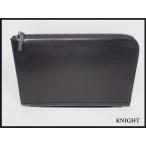 MURA L знак застежка-молния клатч * пятно / натуральная кожа / кожаная сумка / чёрный / мужской /26.1-15