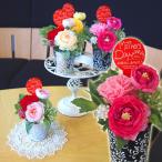 造花 ブリキ缶アレンジカーネーション・ローズ 贈り物 プレゼント ギフト 母の日
