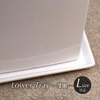 下皿 受け皿 陶器製 Ｌサイズ 外寸□約28cm【単品購入ＯＫ】