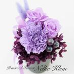 ショッピングプリザーブドフラワー プリザーブドフラワー ギフト プレゼント お祝い 御祝 花 おしゃれ アレンジ パープル 紫 ムーンダスト かわいい 誕生日 ミニ / ネルケ クライン