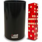 Dice Stack サイコロ スタッキングプロカップセット ストレートカップ 5つのレーザーエッジ 19mm リアルカジノダイスボックス入り マジックトリック
