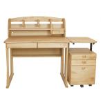 クオーレRL ハート柄 デスク リフティングワゴン ロー棚 アルダー 丸み シンプル