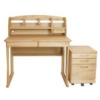 クオーレNL ハート柄 デスク ノーマルワゴン ロー棚 アルダー 丸み シンプル ナチュラル