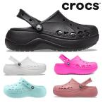 crocs クロックス 208186 バヤ プラットフォーム クロッグ レディース サボ サンダル シューズ 軽量 速乾 厚底 おしゃれ シンプル 夏 靴