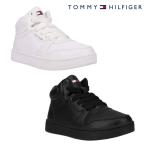 SALE 半額 50%OFF TOMMY HILFIGER トミー ヒルフィガー TH100911 TH100921 TH CADE MID キッズ ジュニア レディース スニーカー シンプル ミドルカット 靴