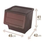 天馬 プロフィックス カバコL クリアブラウン