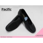 Pacific 373 外反母趾 ストレッチ素材 シンプル 4E幅広 Laパンプス 黒 22.5cm〜24.5cm