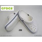 ショッピングクロックス SALE / crocs クロックス 205089-126 バヤバンドクロック 耐水性 ストラップ付 クッション性 Laサンダル 白NV 22.0cm〜25.0cm ＜50%OFF＞