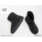 GAP ギャップ GPL32353 耐滑 オールボア裏 撥水 かわいい 大人気 シンプル ペコス風 Laブーツ 黒 23.0cm〜25.0cm
