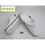 ショッピングバンド SALE / crocs クロックス 205089-126 バヤバンドクロック 耐水性 ストラップ付 クッション性 Meサンダル 白NV 26.0cm〜29.0cm ＜50%OFF＞