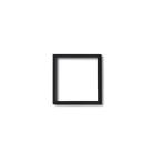 〔四角額〕木製正方形額・カラー正方形額 100角（100×100mm）ブラック