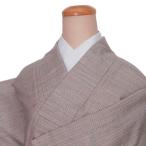 リサイクル 紬袷 正絹 紬着物 お召し着物 中古着物 身丈155cm Sサイズ 裄62cm 茶 仕立て上がり 訳あり 絣着物 訳あり a1m6y3m8細目サイズ