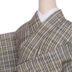 夏 紬着物 単衣着物 絣 紬 絹 昭和レトロ 中古着物 身丈153cm Mサイズ 裄62cm 夏着物 リサイクル着物 夏洒落着物 a1m6m8y3 つむぎ着物 訳あり