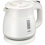タイガー魔法瓶TIGER 電気ケトル 湯沸かし わく子 0.6L 転倒お湯漏れ防止 カラ炊き防止 ホワイト PCF-G060W