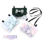  перемещение карман сумка на плечо небольшая сумочка сумка симпатичный модный ребенок девочка ученик начальной школы детский сад лента чёрный лиловый голубой maz-531 Pirica nonno