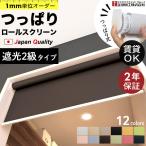 つっぱり ロールスクリーン ロールカーテン オーダー 1mm単位 遮光2級タイプ 遮光 タチカワブラインドグループ 立川機工 日本製