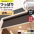 つっぱり ロールスクリーン ロールカーテン オーダー 1mm単位 遮熱タイプ 非遮光 採光 断熱 節電 タチカワブラインドグループ 立川機工 日本製
