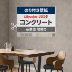 壁紙 コンクリート柄 のり付き 壁紙の上から貼れる壁紙 リリカラ 人気10柄  インダストリアル モダン 張り替え 補修 壁紙クロス 幅約92cm×m単位