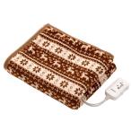 TMB-H8014M モリタ 電気ひざ掛け毛布 ブラウン 140×80cm