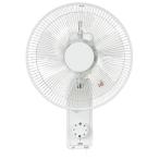YKW-390E-W ユアサ 壁掛け扇風機 ホワイト 壁掛扇 30cm 5枚羽根