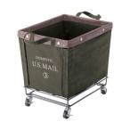 AZUMAYA バスケットワゴン U.S.MALL グリーン MIP-88GR