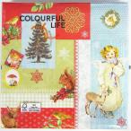 Yahoo! Yahoo!ショッピング(ヤフー ショッピング)C-62　3枚ペーパーナプキンchristmas memoriesクリスマスメモリーズ　天使[COLOURFUL LIFE]カラフルライフ