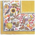 Yahoo! Yahoo!ショッピング(ヤフー ショッピング)ペーパーナプキン　ランチサイズ　5枚入り　[メール便OK]AUTUNNO　BELLINO　ochre[ＩＨＲ]ドイツ　紙ナプキン・ペーパーナプキン・デコパージュ・秋