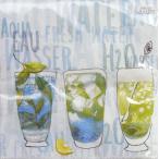 Yahoo! Yahoo!ショッピング(ヤフー ショッピング)ペーパーナプキン　ランチサイズ　5枚入り　[メール便OK] フレッシュウォーター [IHR]ドイツ　紙ナプキン・ペーパーナプキン・デコパージュ