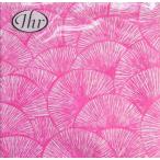 Yahoo! Yahoo!ショッピング(ヤフー ショッピング)ペーパーナプキン　ランチサイズ　5枚入り　[メール便OK]LIGNES  リグネス ピンク[IHR]ドイツ　紙ナプキン・ペーパーナプキン・デコパージュ