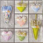 Yahoo! Yahoo!ショッピング(ヤフー ショッピング)ペーパーナプキン[メール便OK]　ハートガーランドパステル　[Paw]5枚入りパウ　ランチサイズ　tete