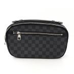 ショッピングVUITTON ルイ・ヴィトン LOUIS VUITTON アンブレール ダミエ・グラフィット N41289 ブラック ボディバッグ ベルトバッグ ウエストポーチ 【中古】A