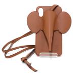 LOEWE Loewe iPhone кейс X/XS для дыра грамм Elephant язык машина f с ремешком .s муфта . кейс [ б/у ]