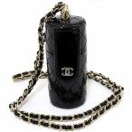  Chanel CHANEL matelasse цепь плечо "губа" кейс pa палатка кожа зеркало зеркало AP1572 черный чёрный [ б/у ]S разряд 