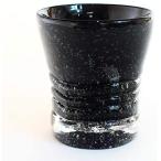 ロックグラス ウイスキーグラス 焼酎 ギフト 琉球ガラス グラス ほたる石 蛍入り 黒紫泡グラス