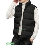 カジュアル ダウンベスト メンズ 軽量 厚手 大きいサイズ 中綿コート 冬着物 着痩せコート おしゃれ 日常 ウルトラライト 旅行 ゴルフ