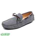 ローファー スエード感 メンズ 24-29cm スリッポン メンズ ドライビング ぺたんこ モカシン 大きいサイズ リボン 運転靴 出張
